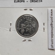 Croácia 2 Lipe 1993 Alumínio, World Coins Croatia KM 4, coin of 2 lipe 1993 Aluminium