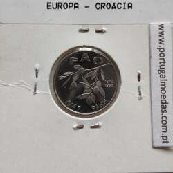 Croácia 20 Lipa 1995 Aço-Niquel, World Coins Croatia KM 18, coin of 20 Lipa 1995 Nickel plated steel Croácia 20 Lipa 1995 Aço-Niquel, World Coins Croatia KM 18, coin of 20 Lipa 1995 Nickel plated steel