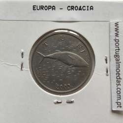 Croácia 2 Kune 2003 Zinco cupro niquel, World Coins Croatia KM 10, coin of 2 Kune 2003 Zinc cupro nickel