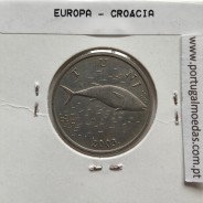 Croácia 2 Kune 2003 Zinco cupro niquel, World Coins Croatia KM 10, coin of 2 Kune 2003 Zinc cupro nickel
