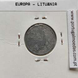 Lituânia 1 Centas 1991 Aluminío, World Coins Lithuania KM 85, coin of 1 centas 1991 Aluminium