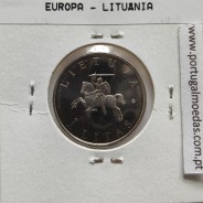 Lituânia 1 Litas 2009 Cupro-Níquel, World Coins Lithuania KM 162, coin of 1 Litas 2009 copper-nickel