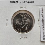Lituânia 1 Litas 2010 Cupro-Níquel, World Coins Lithuania KM 172, coin of 1 Litas 2010 copper-nickel