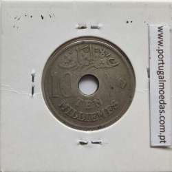 Egito 10 milésimos 1917 - 1335 Cupro-Niquel,  Egypt coin of 10 milliemes 1917 - 1335 Copper-Nickel, World Coins Egypt KM 316
