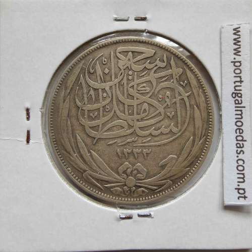 Egito 10 piastras 1917 - 1335 Prata,  Egypt coin of 10 piastres 1917 - 1335 Silver, World Coins Egypt KM 319