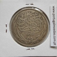 Egito 10 piastras 1917 - 1335 Prata,  Egypt coin of 10 piastres 1917 - 1335 Silver, World Coins Egypt KM 319