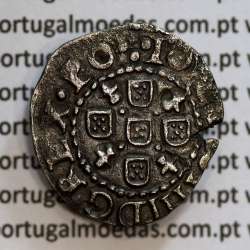 Meio Tostão prata 1641 de D. João IV, Inédito, no anverso pontos por baixo da Flor de Lis, ✤IOANNES IIII DG REX.PO, Muito Rara
