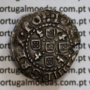 Meio Tostão prata 1641 de D. João IV, Inédito, no anverso pontos por baixo da Flor de Lis, ✤IOANNES IIII DG REX.PO, Muito Rara