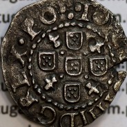 Meio Tostão prata 1641 de D. João IV, Inédito, no anverso pontos por baixo da Flor de Lis, ✤IOANNES IIII DG REX.PO, Muito Rara