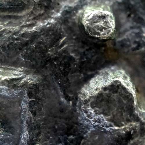 Meio Tostão prata 1641 de D. João IV, Inédito, no anverso pontos por baixo da Flor de Lis, ✤IOANNES IIII DG REX.PO, Muito Rara