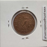 Egito 1 milésimo 1938 - 1357 Bronze,  Egypt coin of 1 millieme 1938 - 1357 Bronze, World Coins Egypt KM 358