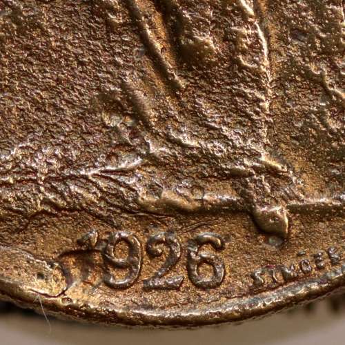 1 Escudo 1926 Bronze-Alumínio, 1$00 1926 Alumínio-Bronze Republica Portuguesa, (REG), World Coins Portugal  KM 576