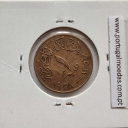 Egito 1 milésimo 1938 - 1357 Bronze,  Egypt coin of 1 millieme 1938 - 1357 Bronze, World Coins Egypt KM 358
