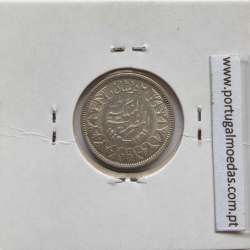 Egito 2 Piastras 1942 - 1361 Prata,  Egypt coin of 2 piastres 1942 - 1361 Silver, World Coins Egypt KM 365