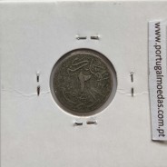 Egito 2 milésimos 1929 - 1348 Cupro-Niquel,  Egypt coin of 2 milliemes 1929 - 1348 Copper-Nickel, World Coins Egypt KM 345