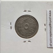 Egito 5 milésimos 1924 - 1342 Cupro-Niquel,  Egypt coin of 5 milliemes 1924 - 1342 Copper-Nickel, World Coins Egypt KM 333