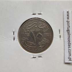 Egito 10 milésimos 1935 - 1354 Cupro-Niquel,  Egypt coin of 10 milliemes 1935 - 1354 Copper-Nickel, World Coins Egypt KM 347