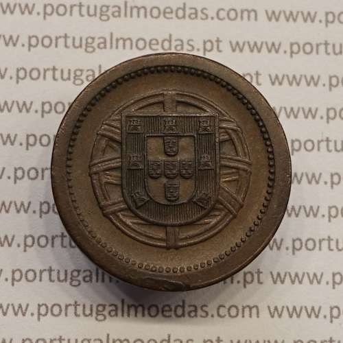 5 centavos 1920 Bronze, $05 centavos 1920 Republica Portuguesa, (MBC+/Bela-), World Coins Portugal  KM 569