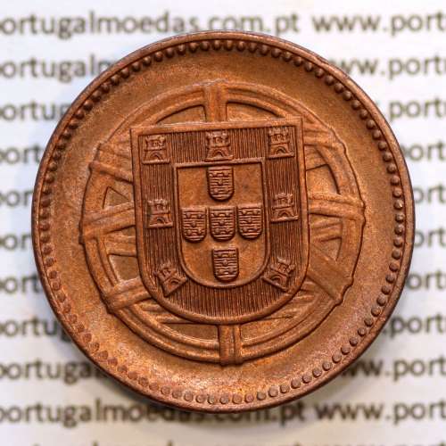 Portugal, coin of 2 centavos 1921 Bronze, $02 centavos 1921 Portuguese Republic, (UNC), World Coins Portugal KM 568