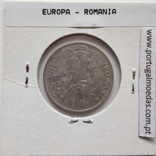 Roménia 1 Leu 1910 prata, World Coins Romania KM 42, coin of 1 leu 1910 Silver