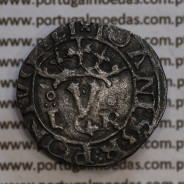 Vintém prata de D. João III 1521-1557, (20 Reais prata) "LyR", Legenda: ⵘ IOANES•3•R:PORTVGALI / ⵘ IOANES•3•R:PORTVGALI