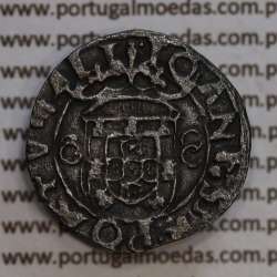 Portugal silver coin Vintém of  D. João III 1521-1557, 20 reais, "LyR", Legend: ⵘ IOANES•3•R:PORTVGALI / ⵘ IOANES•3•R:PORTVGALI