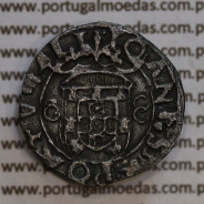 Portugal silver coin Vintém of  D. João III 1521-1557, 20 reais, "LyR", Legend: ⵘ IOANES•3•R:PORTVGALI / ⵘ IOANES•3•R:PORTVGALI