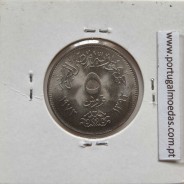 Egito 5 Piastras 1972 - 1392 Cupro-Niquel,  Egypt coin of 5 piastres 1972 - 1392 Copper-Nickel, World Coins Egypt KM A428