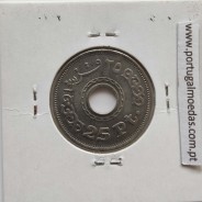 Egito 25 Piastras 1993 - 1413 Cupro-Niquel,  Egypt coin of 25 piastres 1993 - 1413 Copper-Nickel, World Coins Egypt KM 734