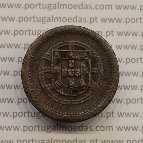 5 centavos 1920 Bronze, $05 centavos 1920 Republica Portuguesa, (BC), World Coins Portugal  KM 569