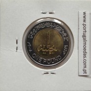 Egito 1 Libra 2008 - 1429 Bimetálica,  Egypt coin of 1 Pound 2008 - 1429 Bimetallic, World Coins Egypt KM 940a