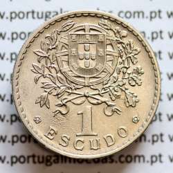 1 Escudo 1927 Alpaca, 1$00 1927 alpaca Republica Portuguesa, (Bela-), World Coins Portugal  KM 578