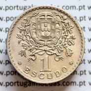1 Escudo 1927 Alpaca, 1$00 1927 alpaca Republica Portuguesa, (Bela-), World Coins Portugal  KM 578