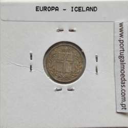 Islândia 10 Aurar 1970 Alumínio, World Coins Iceland KM 10, coin of 10 Aurar 1970