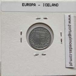 Islândia 10 Aurar 1971 Alumínio, World Coins Iceland KM 10, coin of 10 Aurar 1971 Aluminium