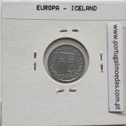 Islândia 10 Aurar 1971 Alumínio, World Coins Iceland KM 10, coin of 10 Aurar 1971 Aluminium
