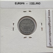 Islândia 10 Aurar 1973 Alumínio, World Coins Iceland KM 10, coin of 10 Aurar 1973 Aluminium