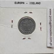 Islândia 10 Aurar 1974 Alumínio, World Coins Iceland KM 10, coin of 10 Aurar 1974 Aluminium
