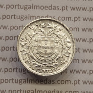 MOEDA DE DEZ CENTAVOS (10 CENTAVOS) PRATA 1915 BELA