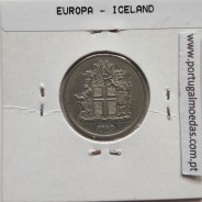Islândia 5 Krónur 1969 Cupro-níquel, World Coins Iceland KM 18, coin of 5 krónur 1969 Copper-nickel