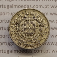 MOEDA DE DEZ CENTAVOS (10 CENTAVOS) PRATA 1915 MBC+
