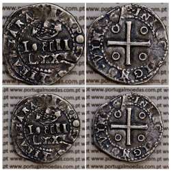 Portugal, silver coin of 4-vinténs or LXXX-80 Réis of D. João IV (1640–1656),  ✤REX PORTVGALIE ALGARAB - ✤IN HOC SIGNO.VIN.CES