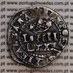 Portugal, silver coin of 4-vinténs or LXXX-80 Réis of D. João IV (1640–1656),  ✤REX PORTVGALIE ALGARAB - ✤IN HOC SIGNO.VIN.CES