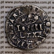 Portugal, silver coin of 4-vinténs or LXXX-80 Réis of D. João IV (1640–1656),  ✤REX PORTVGALIE ALGARAB - ✤IN HOC SIGNO.VIN.CES