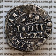 Portugal, silver coin of 4-vinténs or LXXX-80 Réis of D. João IV (1640–1656),  ✤REX PORTVGALIE ALGARAB - ✤IN HOC SIGNO.VIN.CES