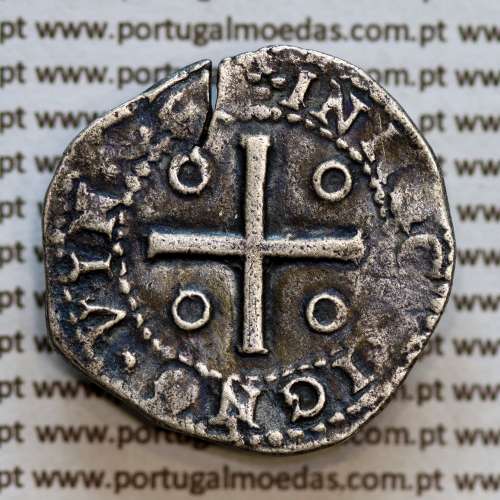 Portugal, silver coin of 4-vinténs or LXXX-80 Réis of D. João IV (1640–1656),  ✤REX PORTVGALIE ALGARAB - ✤IN HOC SIGNO.VIN.CES