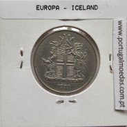 Islândia 10 Krónur 1971 Cupro-níquel, World Coins Iceland KM 15, coin of 10 krónur 1971 Copper-nickel