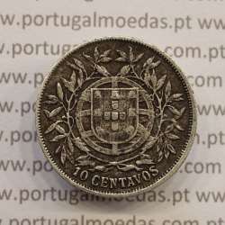 MOEDA DE DEZ CENTAVOS (10 CENTAVOS) PRATA 1915 MBC MOEDA DE DEZ CENTAVOS (10 CENTAVOS) PRATA 1915 MBC