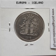 Islândia 10 Krónur 1975 Cupro-níquel, World Coins Iceland KM 15, coin of 10 krónur 1975 Copper-nickel