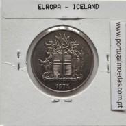 Islândia 10 Krónur 1976 Cupro-níquel, World Coins Iceland KM 15, coin of 10 krónur 1976 Copper-nickel